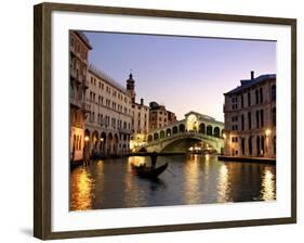 Rialto Bridge, Grand Canal, Venice, Italy-Alan Copson-Framed Photographic Print