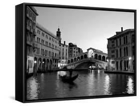 Rialto Bridge, Grand Canal, Venice, Italy-Alan Copson-Framed Stretched Canvas