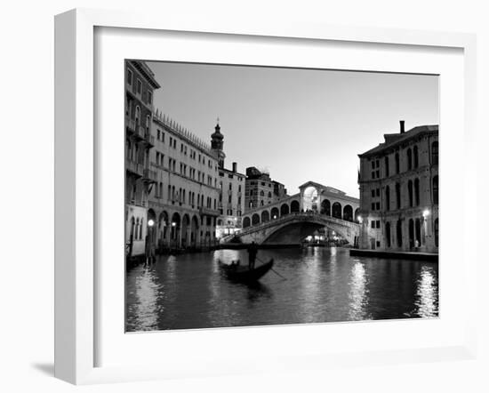 Rialto Bridge, Grand Canal, Venice, Italy-Alan Copson-Framed Photographic Print