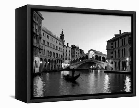 Rialto Bridge, Grand Canal, Venice, Italy-Alan Copson-Framed Stretched Canvas