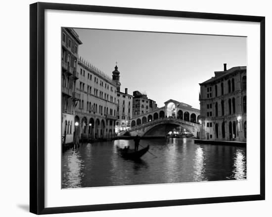 Rialto Bridge, Grand Canal, Venice, Italy-Alan Copson-Framed Photographic Print