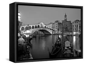 Rialto Bridge, Grand Canal, Venice, Italy-Demetrio Carrasco-Framed Stretched Canvas