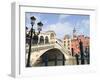 Rialto Bridge, Grand Canal, Venice, UNESCO World Heritage Site, Veneto, Italy, Europe-Amanda Hall-Framed Photographic Print