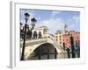 Rialto Bridge, Grand Canal, Venice, UNESCO World Heritage Site, Veneto, Italy, Europe-Amanda Hall-Framed Photographic Print