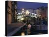 Rialto Bridge Illuminated at Night in Venice, UNESCO World Heritage Site, Veneto, Italy, Europe-null-Stretched Canvas