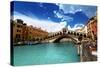 Rialto Bridge In Venice, Italy-Iakov Kalinin-Stretched Canvas