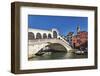 Rialto Bridge on the Grand Canal, Venice, UNESCO World Heritage Site, Veneto, Italy, Europe-Marco Brivio-Framed Photographic Print