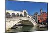 Rialto Bridge on the Grand Canal, Venice, UNESCO World Heritage Site, Veneto, Italy, Europe-Marco Brivio-Mounted Photographic Print