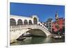 Rialto Bridge on the Grand Canal, Venice, UNESCO World Heritage Site, Veneto, Italy, Europe-Marco Brivio-Framed Premium Photographic Print