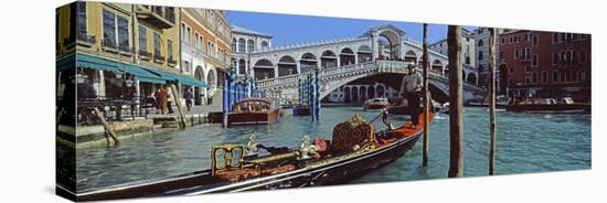 Rialto Bridge over the Grand Canal, Venice, Veneto, Italy-null-Stretched Canvas