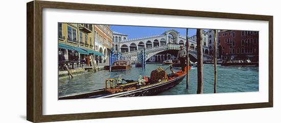 Rialto Bridge over the Grand Canal, Venice, Veneto, Italy-null-Framed Photographic Print