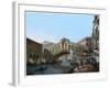 Rialto Bridge, Venice, Italy, 19th Century-Kirchmayn-Framed Giclee Print