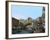 Rialto Bridge, Venice, Italy, 19th Century-Kirchmayn-Framed Giclee Print