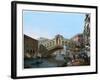 Rialto Bridge, Venice, Italy, 19th Century-Kirchmayn-Framed Giclee Print