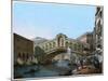 Rialto Bridge, Venice, Italy, 19th Century-Kirchmayn-Mounted Giclee Print