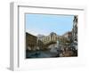 Rialto Bridge, Venice, Italy, 19th Century-Kirchmayn-Framed Giclee Print