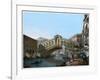 Rialto Bridge, Venice, Italy, 19th Century-Kirchmayn-Framed Giclee Print