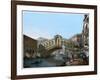 Rialto Bridge, Venice, Italy, 19th Century-Kirchmayn-Framed Giclee Print