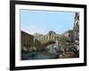 Rialto Bridge, Venice, Italy, 19th Century-Kirchmayn-Framed Giclee Print