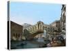 Rialto Bridge, Venice, Italy, 19th Century-Kirchmayn-Stretched Canvas