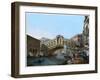 Rialto Bridge, Venice, Italy, 19th Century-Kirchmayn-Framed Giclee Print