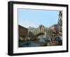 Rialto Bridge, Venice, Italy, 19th Century-Kirchmayn-Framed Giclee Print