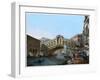 Rialto Bridge, Venice, Italy, 19th Century-Kirchmayn-Framed Giclee Print