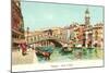 Rialto Bridge, Venice, Italy-null-Mounted Art Print