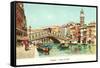 Rialto Bridge, Venice, Italy-null-Framed Stretched Canvas