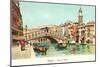 Rialto Bridge, Venice, Italy-null-Mounted Art Print
