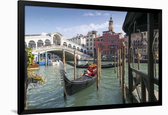 Rialto Bridge, Venice, UNESCO World Heritage Site, Veneto, Italy, Europe-Frank Fell-Framed Photographic Print