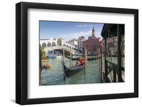 Rialto Bridge, Venice, UNESCO World Heritage Site, Veneto, Italy, Europe-Frank Fell-Framed Photographic Print