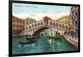 Rialto Bridge, Venice-null-Framed Art Print