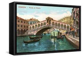 Rialto Bridge, Venice-null-Framed Stretched Canvas