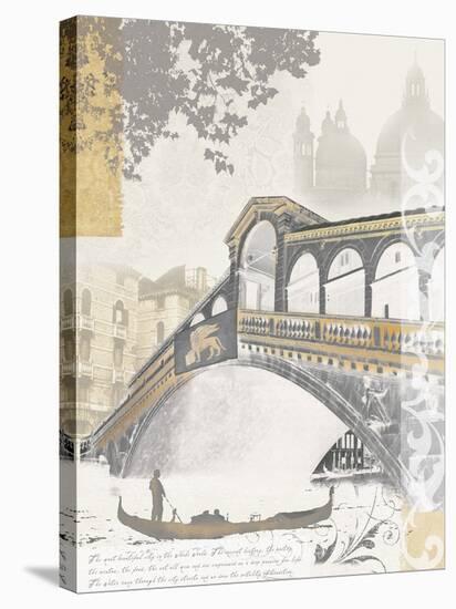 Rialto Bridge-Ben James-Stretched Canvas