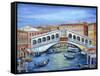 Rialto Bridge-Marilyn Dunlap-Framed Stretched Canvas