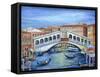 Rialto Bridge-Marilyn Dunlap-Framed Stretched Canvas