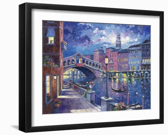 Rialto Bridge-John Zaccheo-Framed Giclee Print