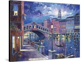 Rialto Bridge-John Zaccheo-Stretched Canvas