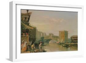 Rialto Bridge-Edward Pritchett-Framed Giclee Print