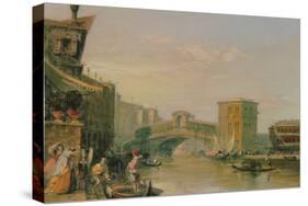 Rialto Bridge-Edward Pritchett-Stretched Canvas