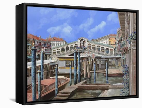 Rialto Dall'Altro Lato-Guido Borelli-Framed Stretched Canvas