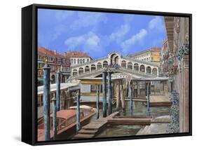 Rialto Dall'Altro Lato-Guido Borelli-Framed Stretched Canvas