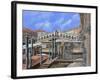 Rialto Dall'Altro Lato-Guido Borelli-Framed Giclee Print