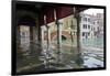 Rialto fish market during the high tide in Venice, November 2019, Venice, Italy-Carlo Morucchio-Framed Photographic Print