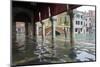 Rialto fish market during the high tide in Venice, November 2019, Venice, Italy-Carlo Morucchio-Mounted Photographic Print