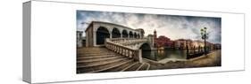 Rialto - Grand Canal Panorama-Danny Head-Stretched Canvas