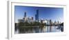 Rialto Towers and skyline along Yarra River, Melbourne, Victoria, Australia-Ian Trower-Framed Photographic Print
