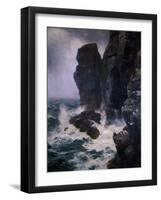 Ribbed and Paled in by Rocks Unscaleable, 1885-Peter Graham-Framed Giclee Print