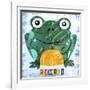 Ribbit the Frog-Design Turnpike-Framed Giclee Print